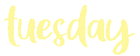Tuesday Weekday Sticker