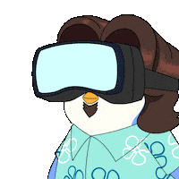 Virtual Reality Penguin Sticker by Pudgy Penguins