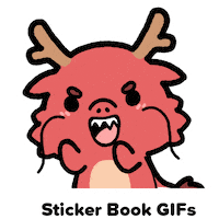 Angry Dragon Sticker by Sticker Book iOS GIFs