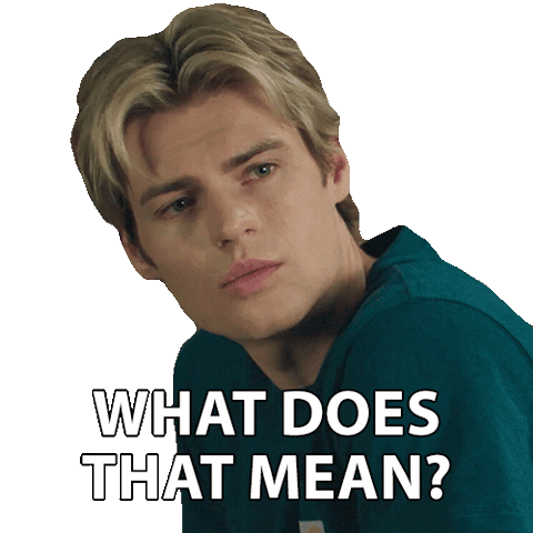What Does That Mean No Idea Sticker by NETFLIX