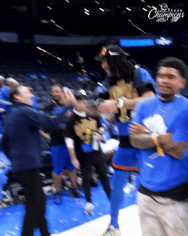 Nba Finals Hug GIF by OKC Thunder