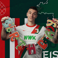 Happy Birthday Football GIF by FC Augsburg 1907
