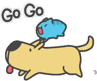 cat go Sticker by Capoo