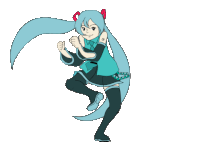 hatsune miku dance STICKER
