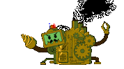 Robot Danger Sticker