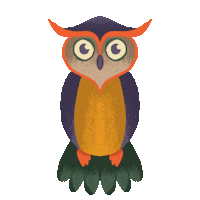 Autumn Owl Sticker