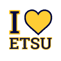 Blue And Gold Heart Sticker by ETSU