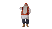 Santa Claus Christmas Sticker by The Elves!