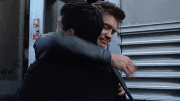 Chad Michael Murray Hug GIF by Hallmark Channel