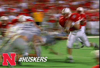 Happy Nebraska Football GIF by Huskers