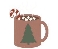 Hot Chocolate Christmas Sticker by Mille Design