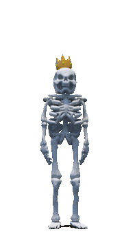 Mr Bones What Sticker by Ron The Killer