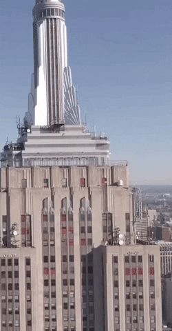 EmpireStateBuilding giphygifmaker nyc new york empire state building GIF