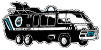 battle tram Sticker by The Aquabats!