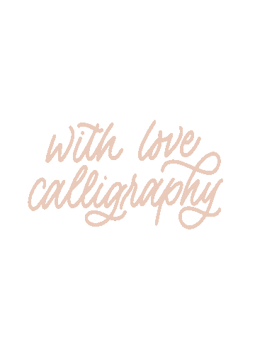 With Love Lettering Sticker