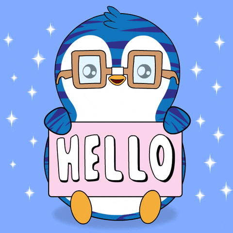 Penguin Hello GIF by Pudgy Penguins