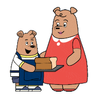 Happy Loaf Of Bread Sticker by Meme World of Max Bear