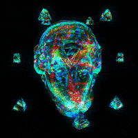 1mposter art animation loop 3d GIF