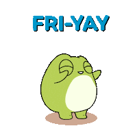 Friday Frog Sticker by Ordinary Frends