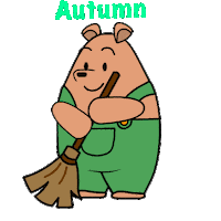 Yard Work Fall Sticker