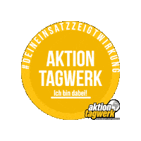 aktiontagwerk aktion-tagwerk aktiontagwerk deineinsatzzeigtwirkung schülerinnen Sticker
