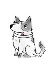 blue heeler animation GIF by Lisa Vertudaches