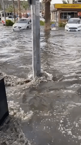 Water Rushes In at Marina After Strong Quake Hits Off Turkish Coast