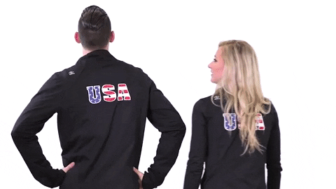 ashley cain laughing GIF by U.S. Figure Skating