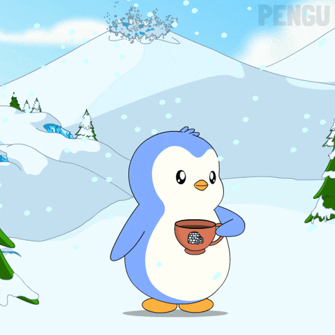 Nervous Its Fine GIF by Pudgy Penguins