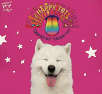 Tongue Benji GIF