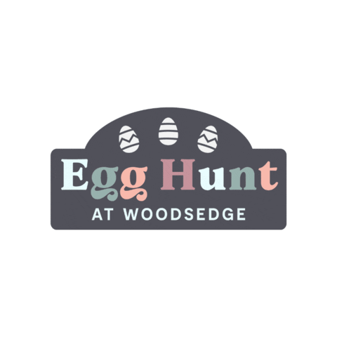 WoodsEdgeChurch egg hunt woodsedge easteratwoodsedge easter at woodsedge Sticker