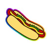 Hot Dog Sticker by Troupe429