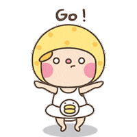 mangoking yellow kid mango mangoking Sticker