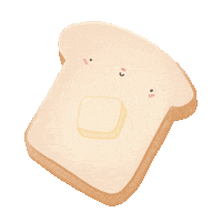 slothshi hot breakfast bread toast Sticker