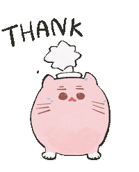 Pink Thank You Sticker