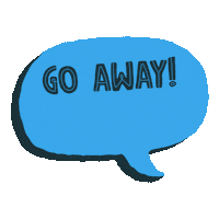 Go Away Reading Sticker by Lulu Press