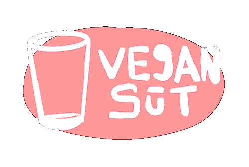 Veganmilk Sticker by Vegan Dükkan