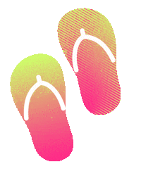 Vacation Tongs Sticker by La Résidence