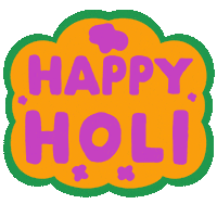 Holi Festival Indian Sticker by Sonamm