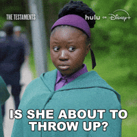 Puke The Testaments GIF by HULU