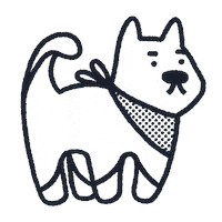 Happy Dog Sticker