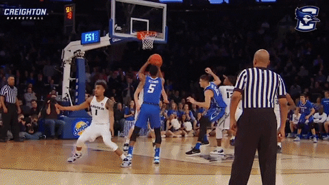 celebrate lets go GIF by Creighton University Athletics