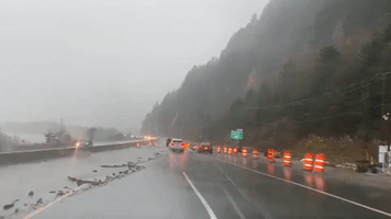 Heavy Rain Causes Mudslides as Atmospheric River Sweeps Across Southern British Columbia
