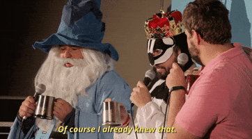 of course hello from the magic tavern GIF by Now Hear This podcast Festival