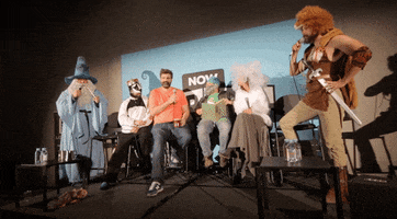 hello from the magic tavern GIF by Now Hear This podcast Festival