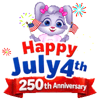 United States Celebration Sticker by Lucas and Friends by RV AppStudios