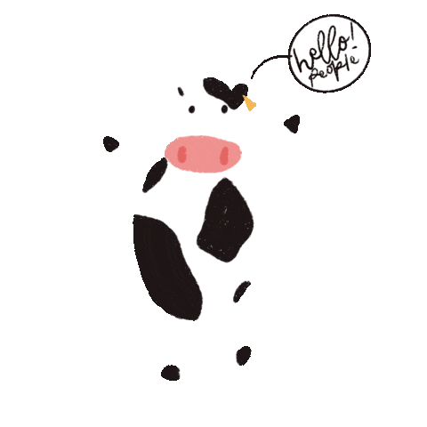 mirrdiana cow festive raya selamat hari raya Sticker