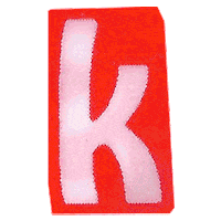 Typography K Sticker