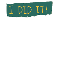 I Did It Graduation Sticker by Wayne State University
