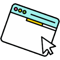 Internet Click Sticker by clever carbon